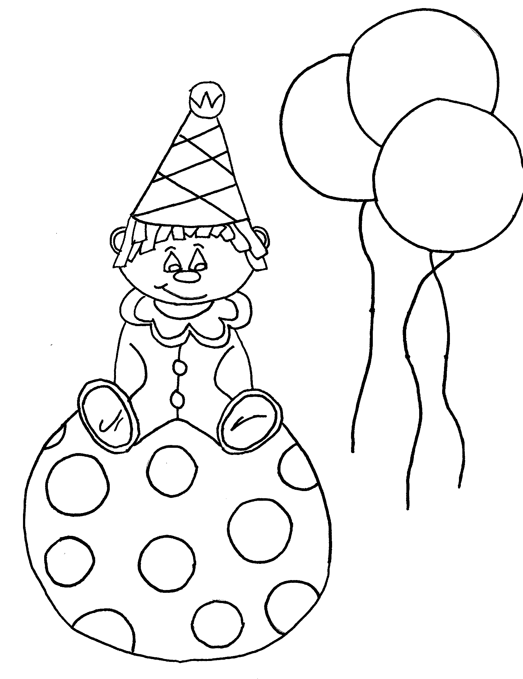 Clown Coloring Sheets Coloring Pages