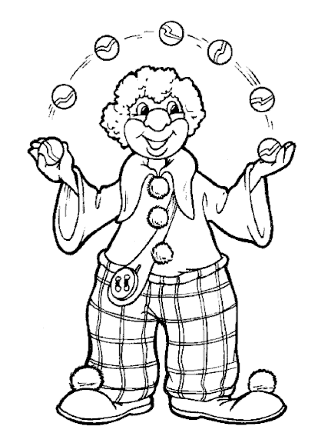 Download Free Printable Clown Coloring Pages For Kids