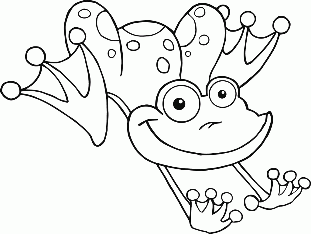 Printable Frog Coloring Pictures 3