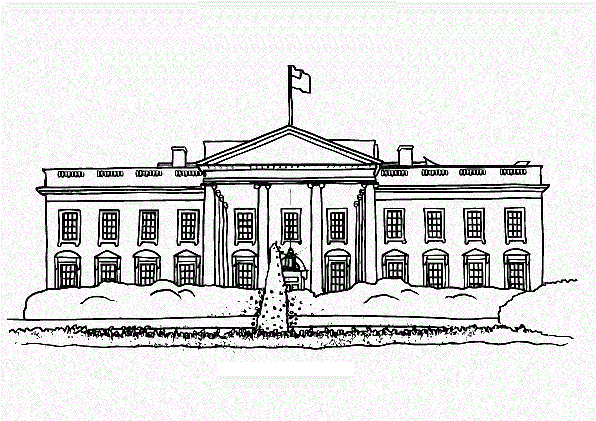 house outline coloring page