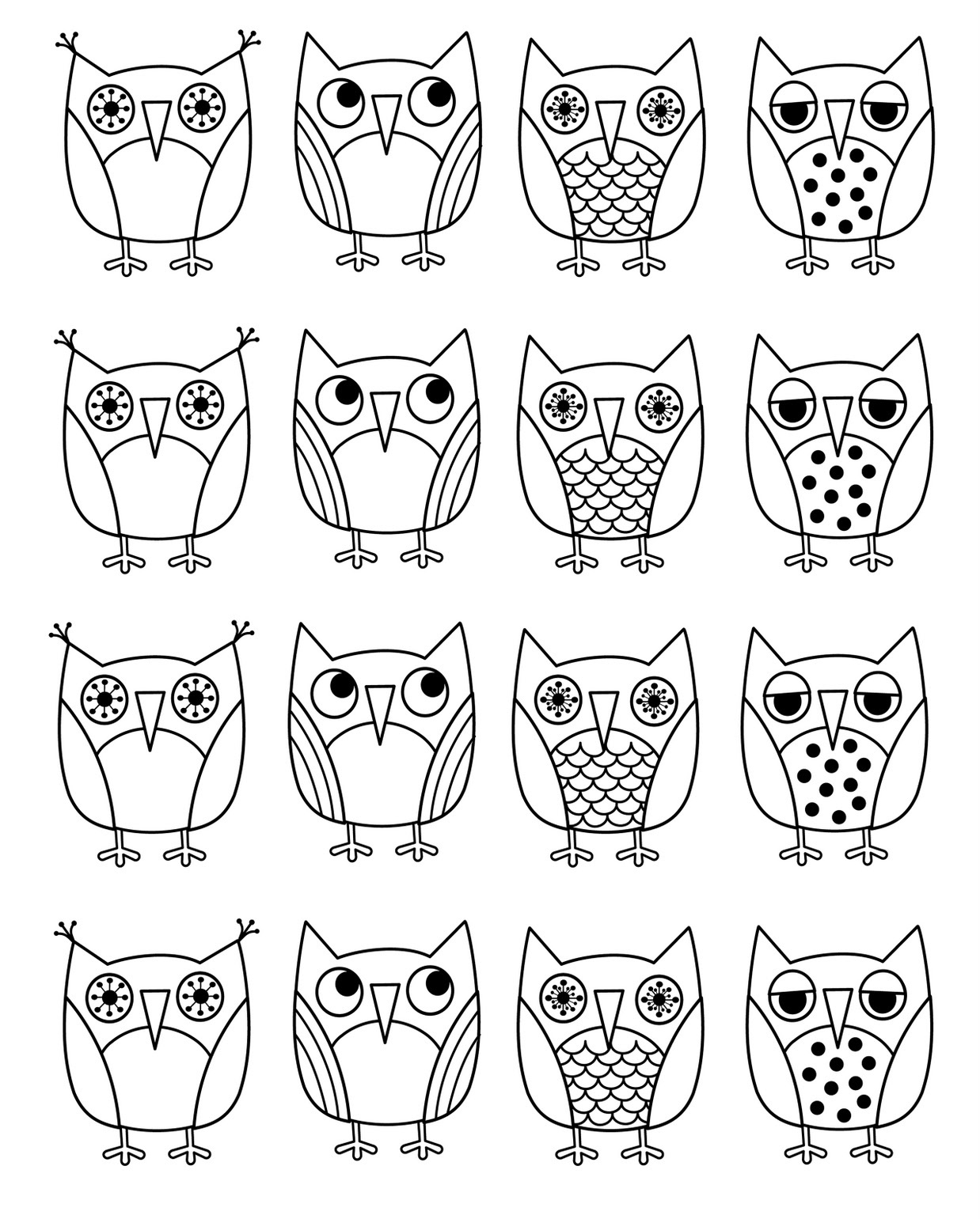 432 Cartoon Free Owl Printable Coloring Pages with disney character