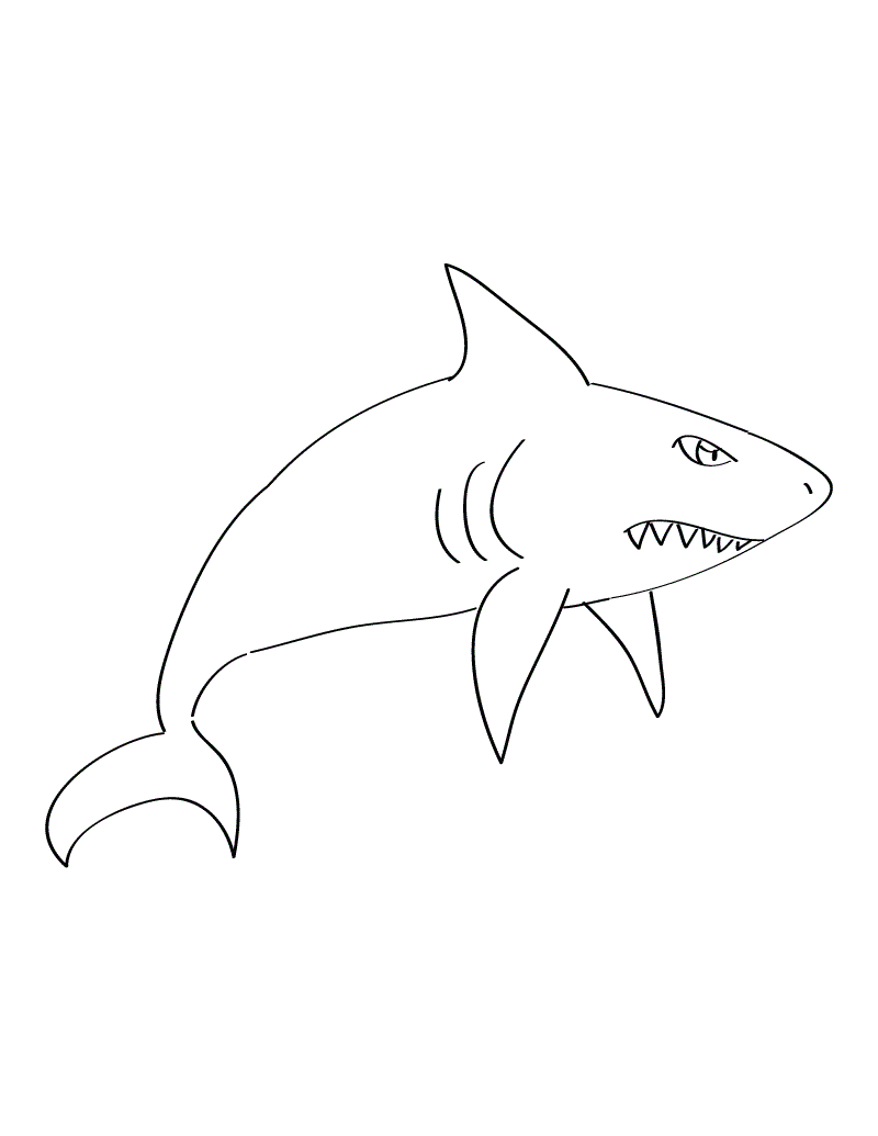 Printable Shark Templats