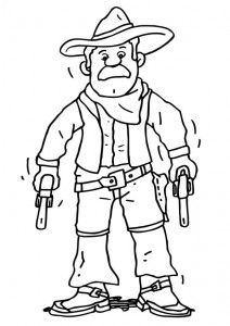 Free Printable Cowboy Coloring Pages For Kids