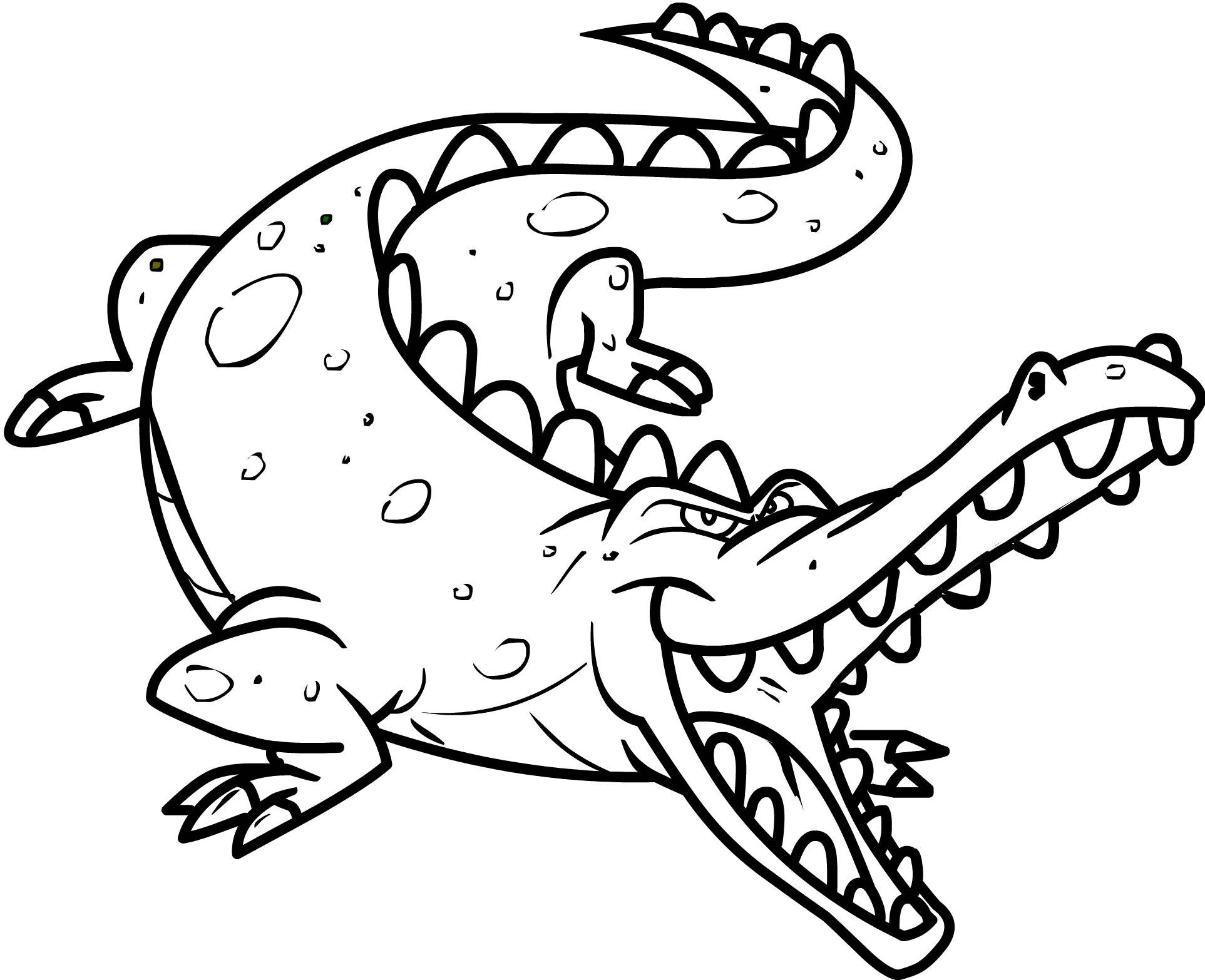 Free Printable Crocodile Coloring Pages For Kids