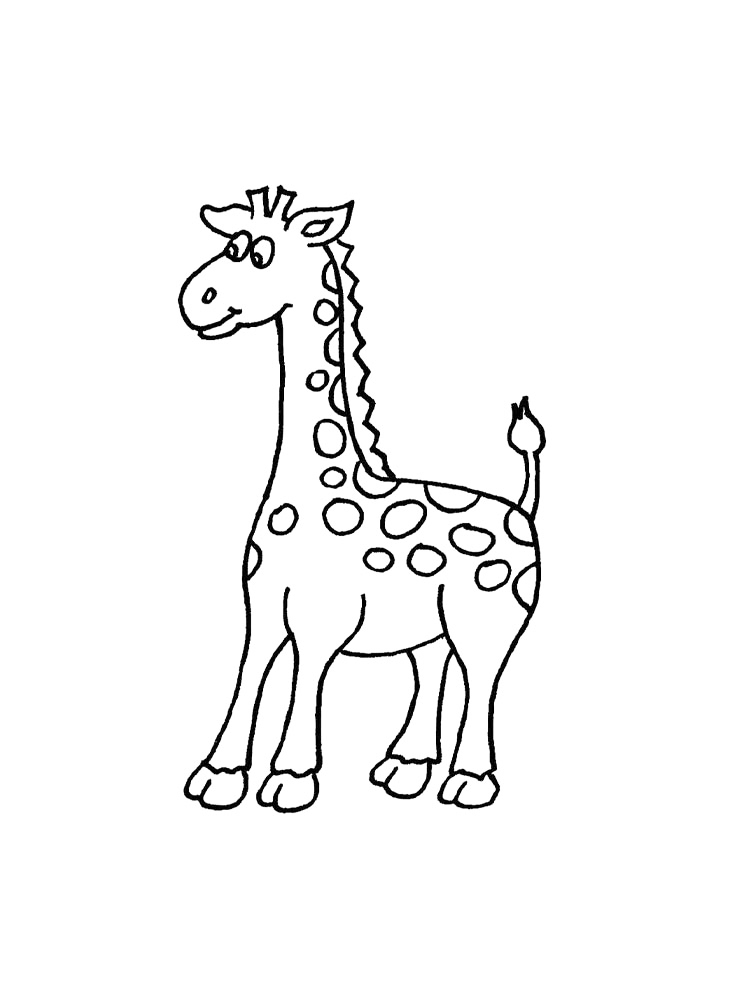 Cute Giraffe Coloring Sheet