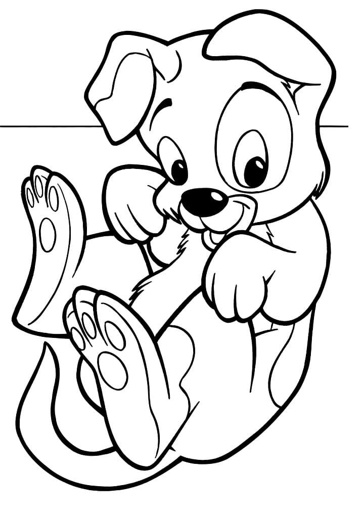 kid coloring pages dog