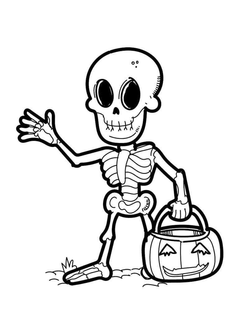 Skeleton Hand Coloring Pages - Free & Printable!
