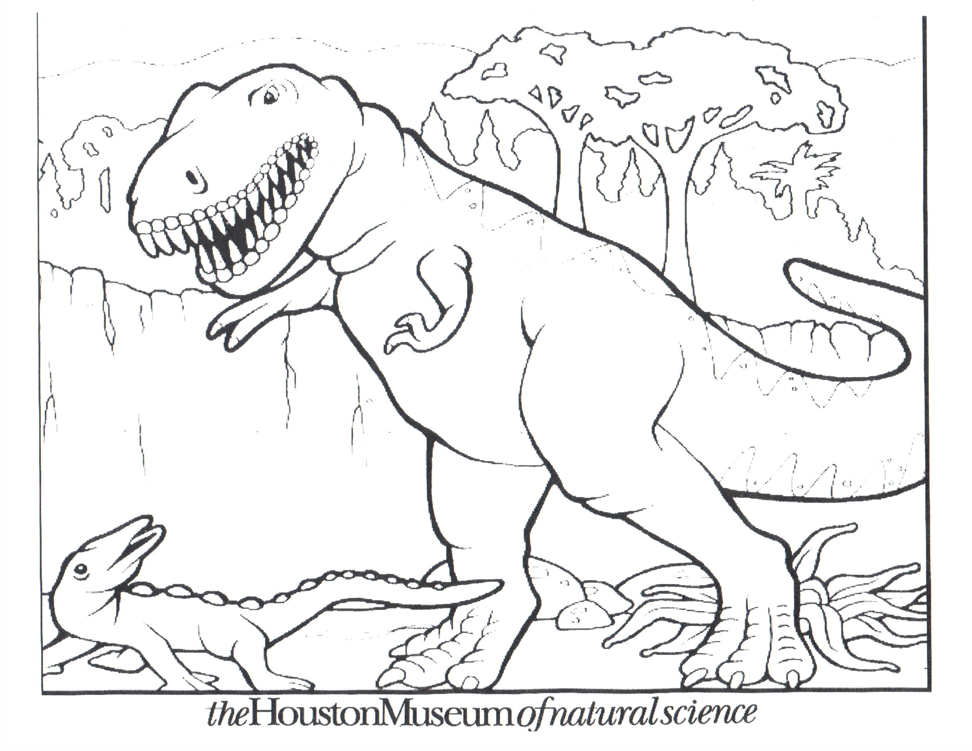 dino coloring page