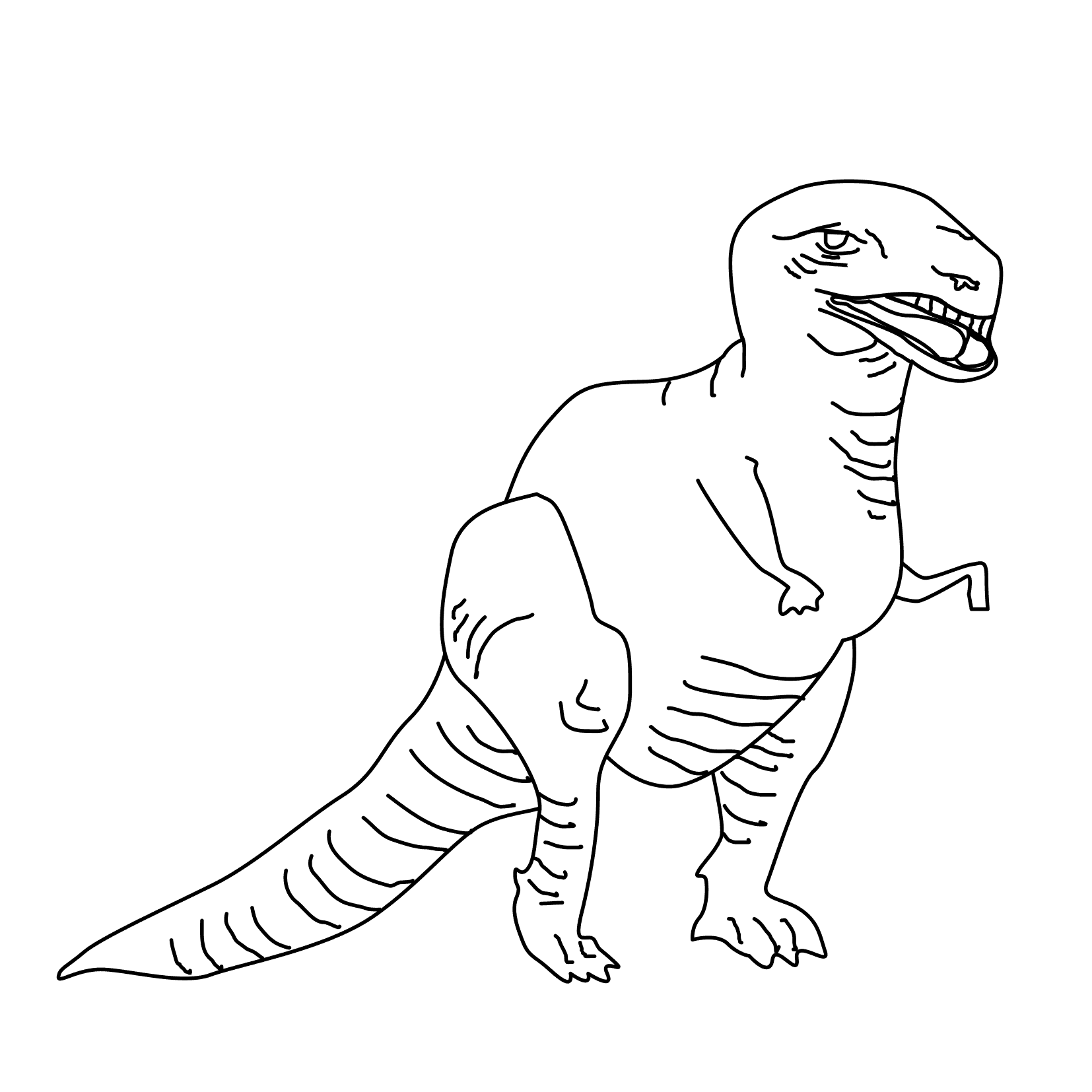 871 Simple Free Dinosaur Coloring Pages For Toddlers with Animal character