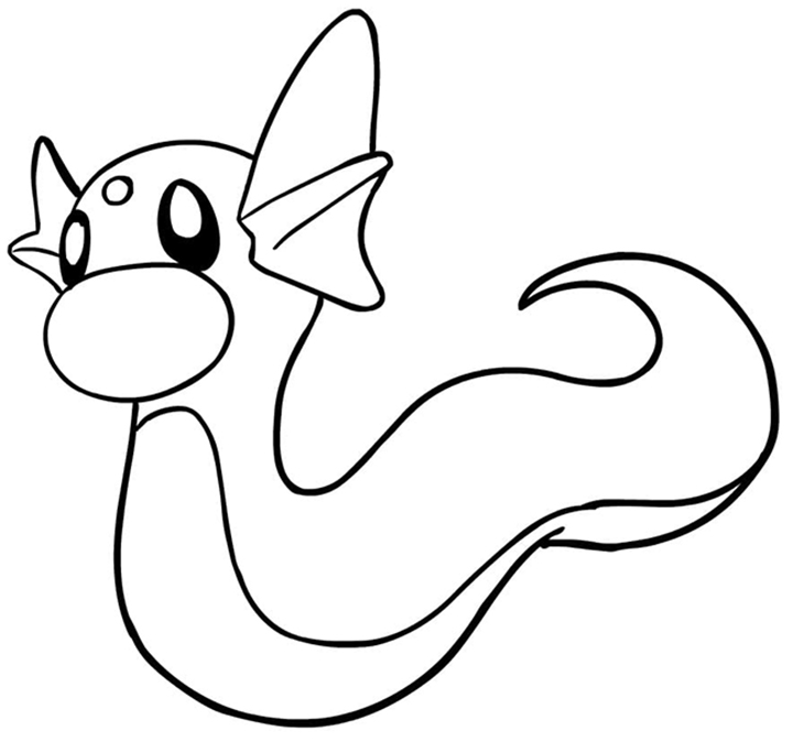 Dratini Coloring Page