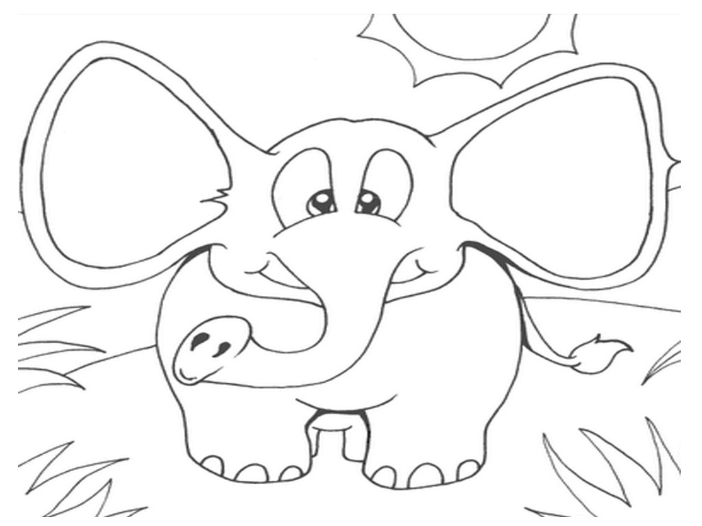 Download Free Printable Elephant Coloring Pages For Kids