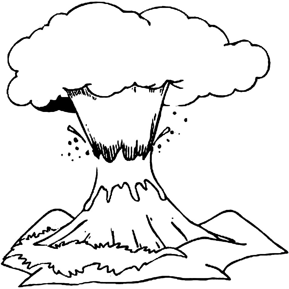 Eruption Coloring Sheet