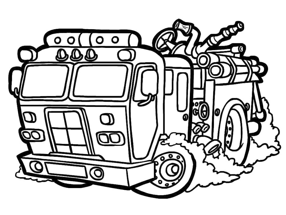 Fire Truck Coloring Pages