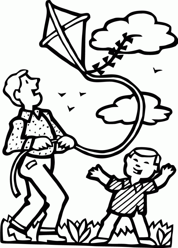 Free Printable Kite Coloring Pages For Kids