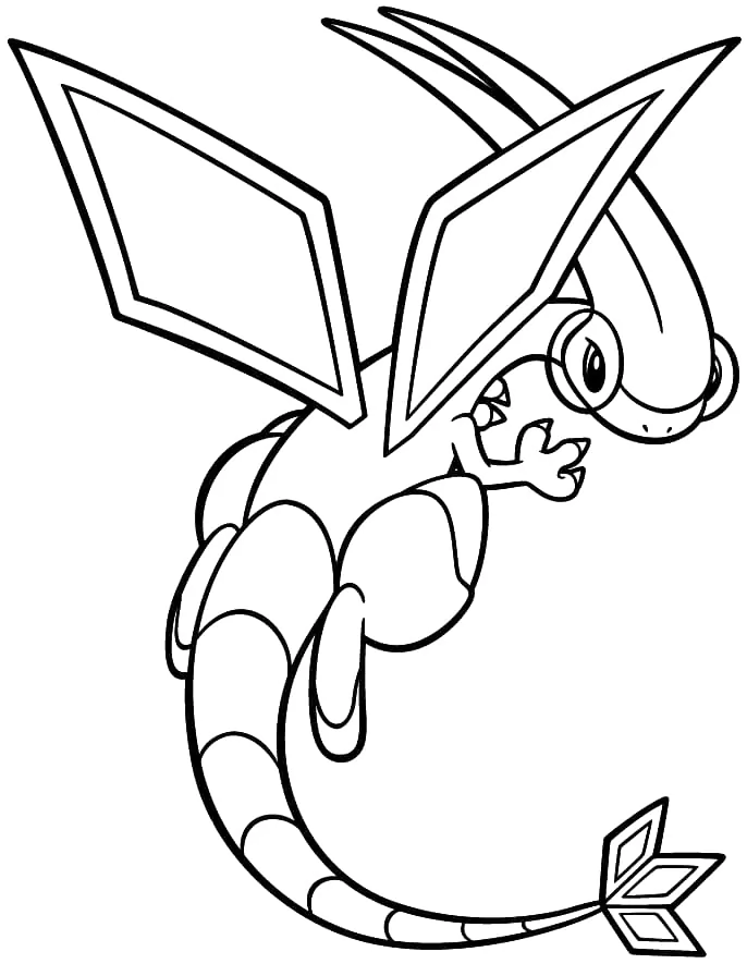 Flygon Coloring Page