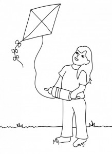 Free Printable Kite Coloring Pages For Kids