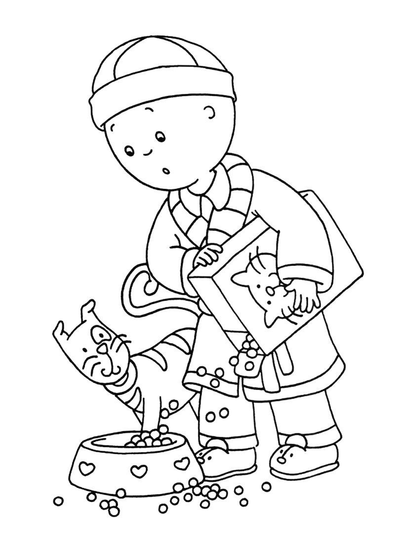 Download Free Printable Caillou Coloring Pages For Kids