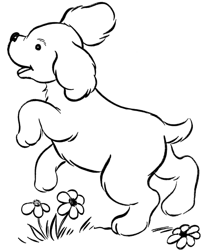 Dog Coloring Pages For Kids 4