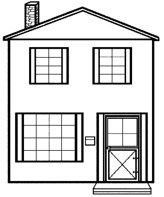 171 Cartoon Coloring Pages Of Houses And Homes for Kids