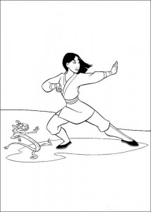 free printable mulan coloring pages for kids