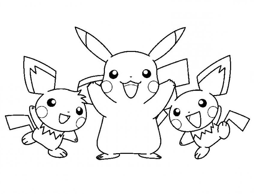 Pikachu Pokemon coloring page  Free Printable Coloring Pages