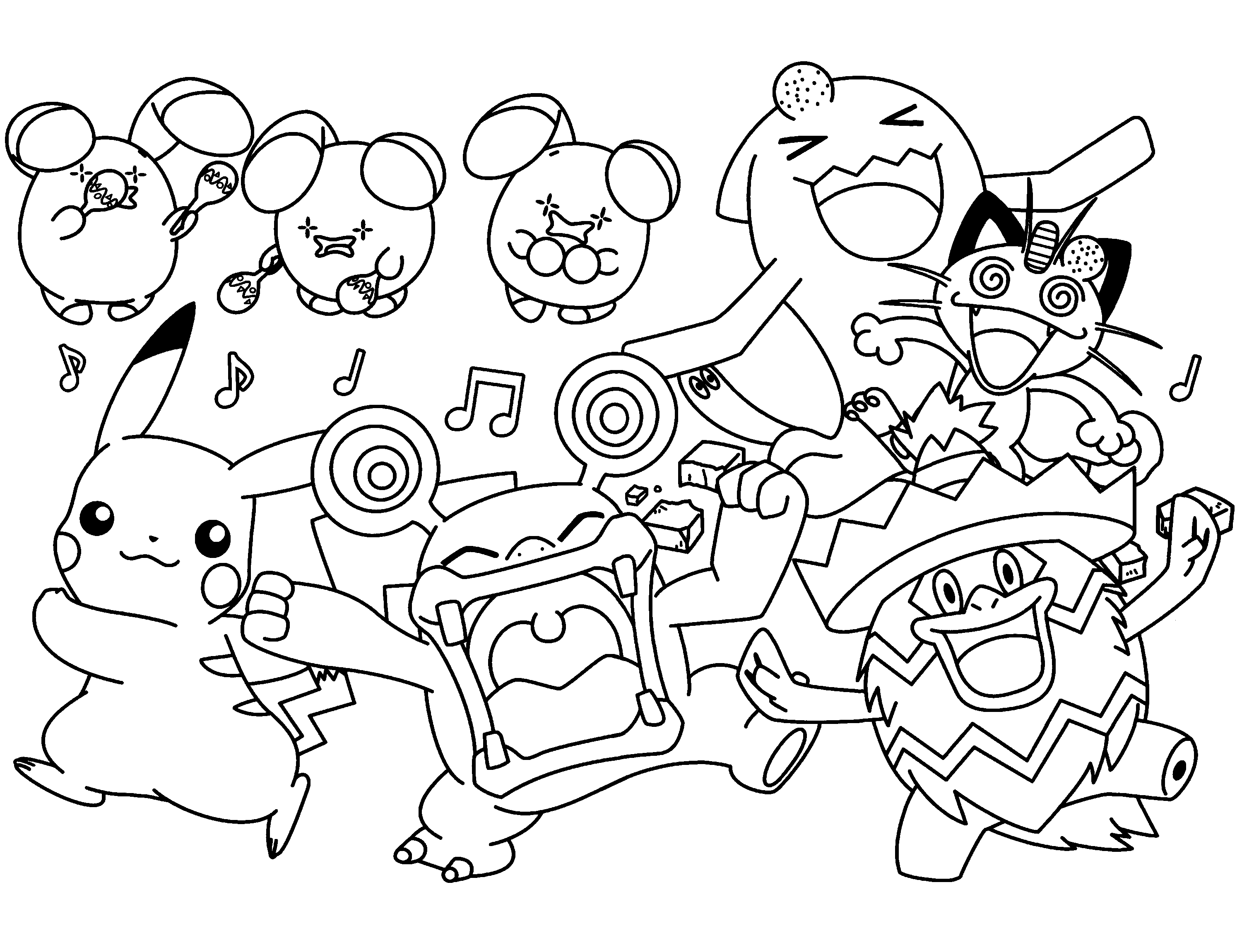 Download Pokemon Coloring Pages. Join your favorite Pokemon on an Adventure!