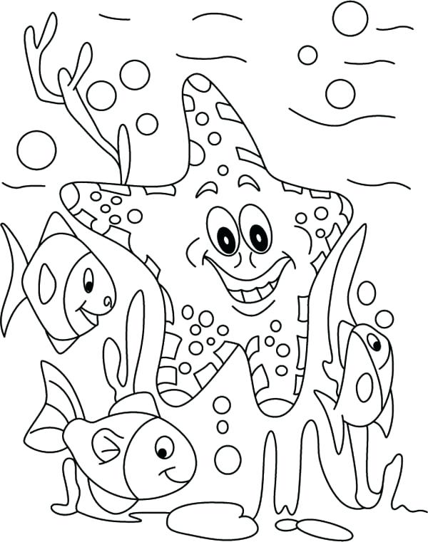 Under The Sea Coloring Pages For Toddlers Under The Sea Coloring Page