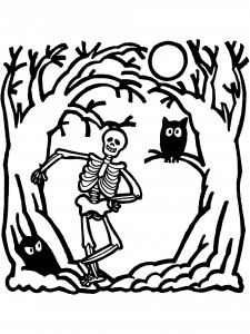 free printable skeleton coloring pages for kids