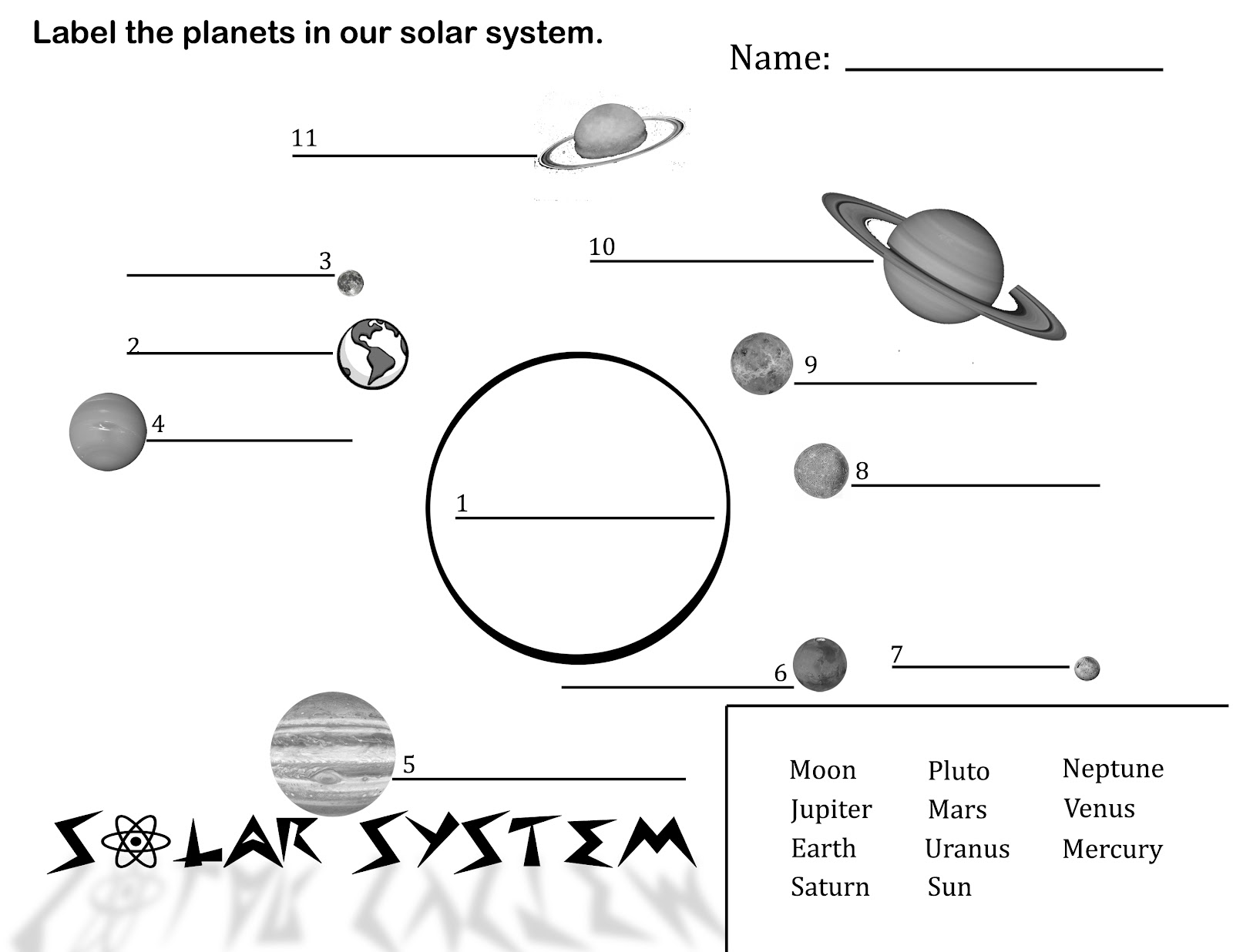 Free Printable Solar System Coloring Pages For Kids Throughout Solar System Worksheet Pdf