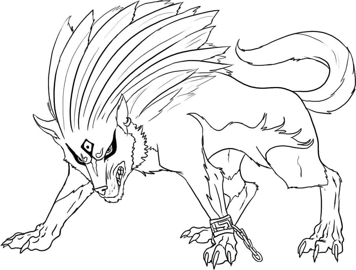 wolf pack coloring pages