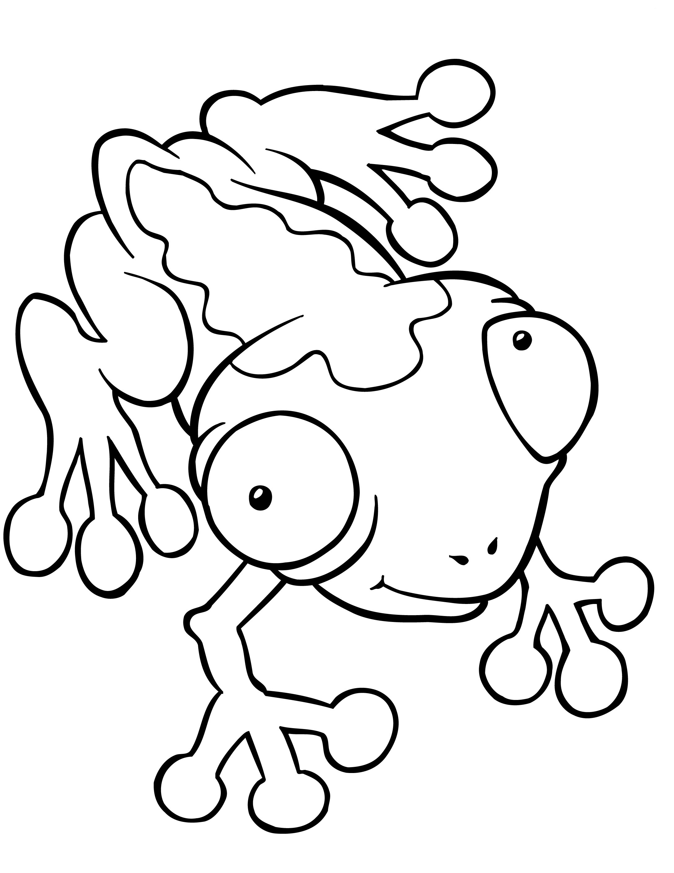 Printable Frog Coloring Pictures 10