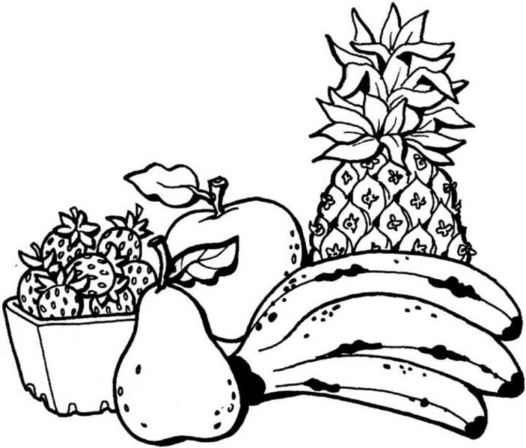 Free Printable Fruit Coloring Pages For Kids