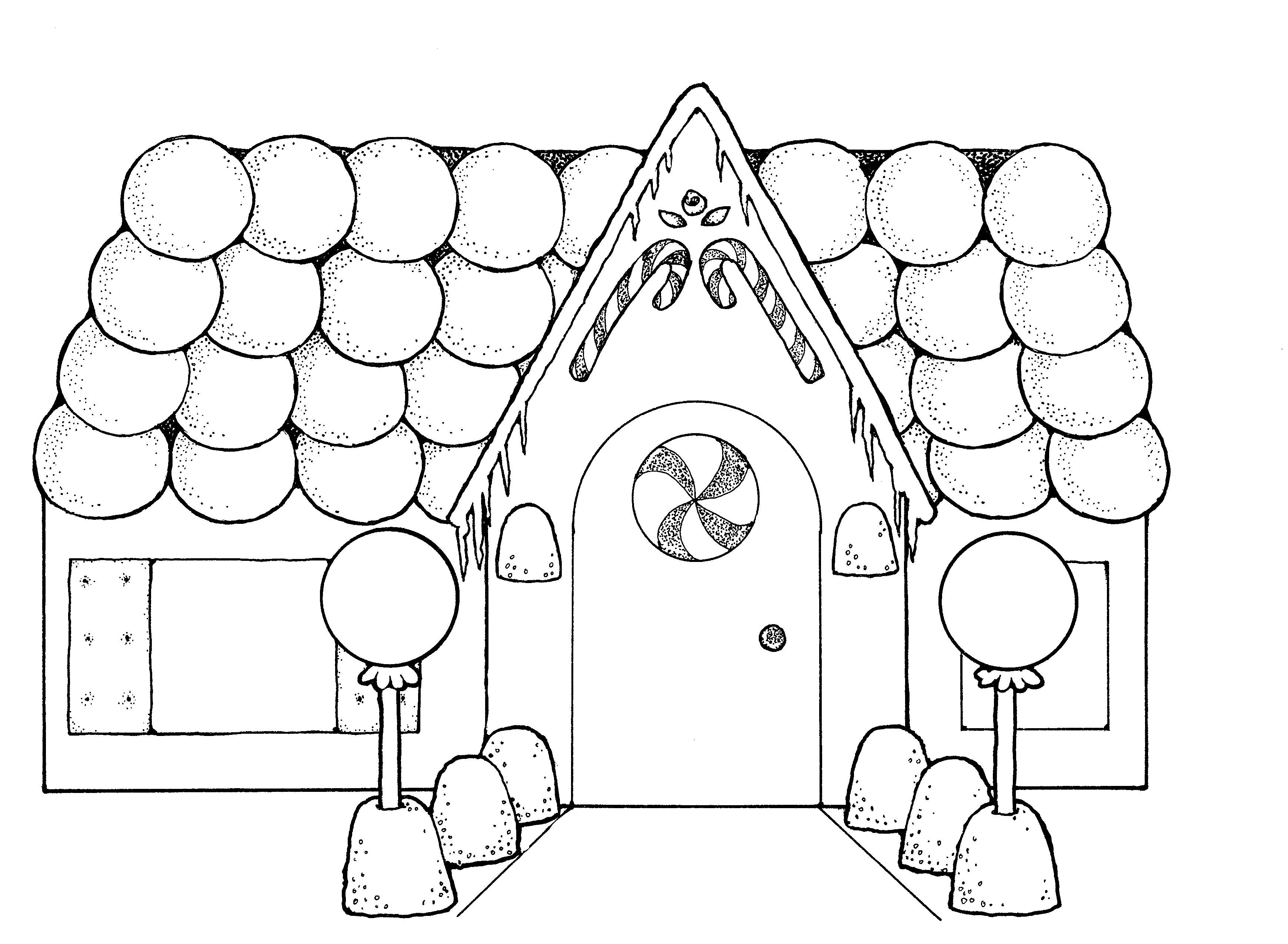 parts of the house coloring pages