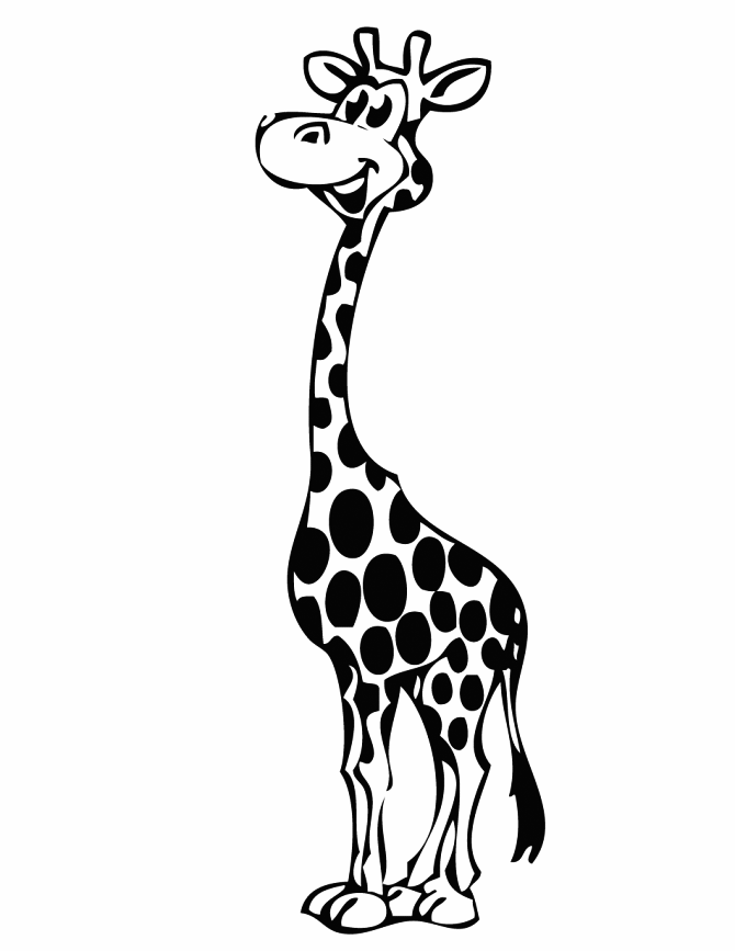 Giraffe Coloring Page