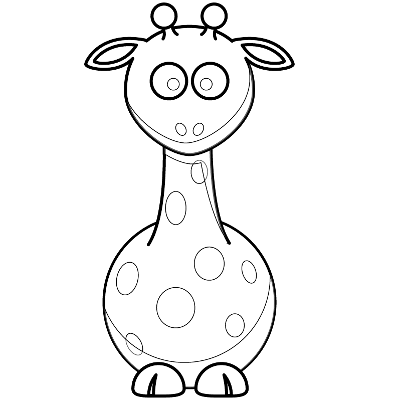 Giraffe To Color