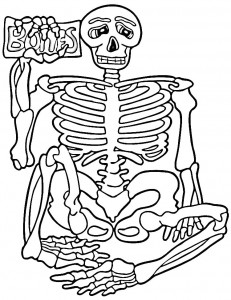 free printable skeleton coloring pages for kids