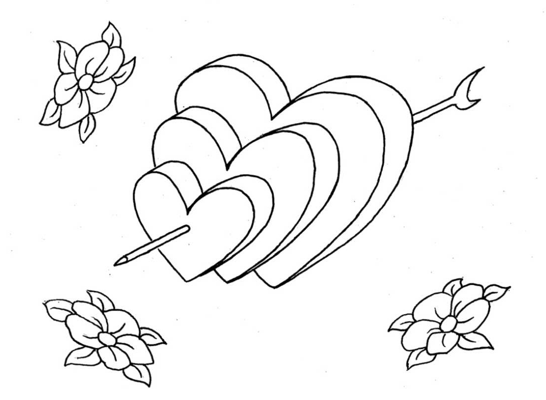 heart coloring pages