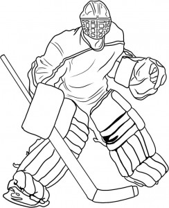 free printable hockey coloring pages for kids