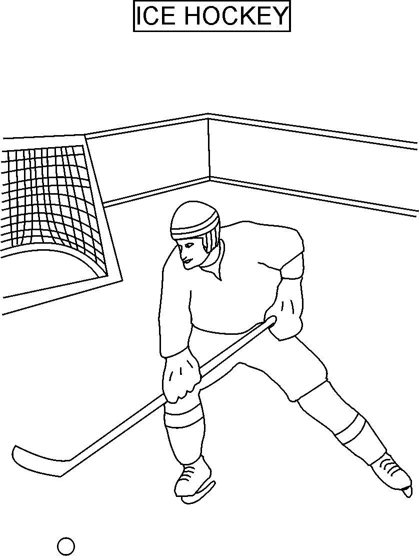 Hockey Players Coloring Pages