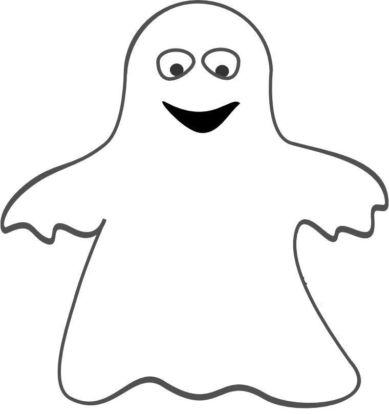 Ghost Coloring Pages 1