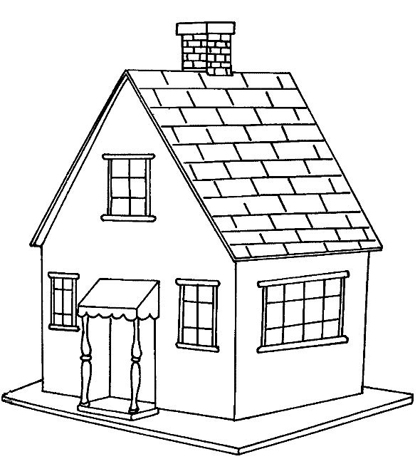 free printable house coloring pages
