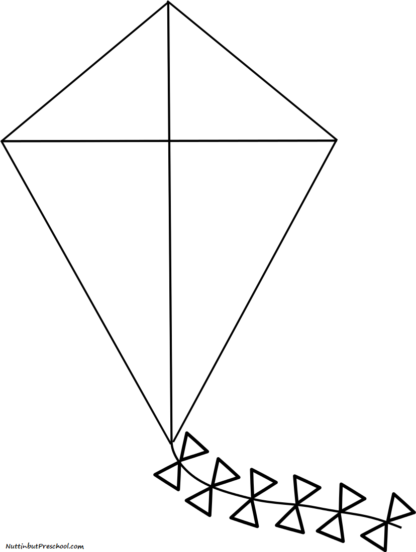 coloring pages kite