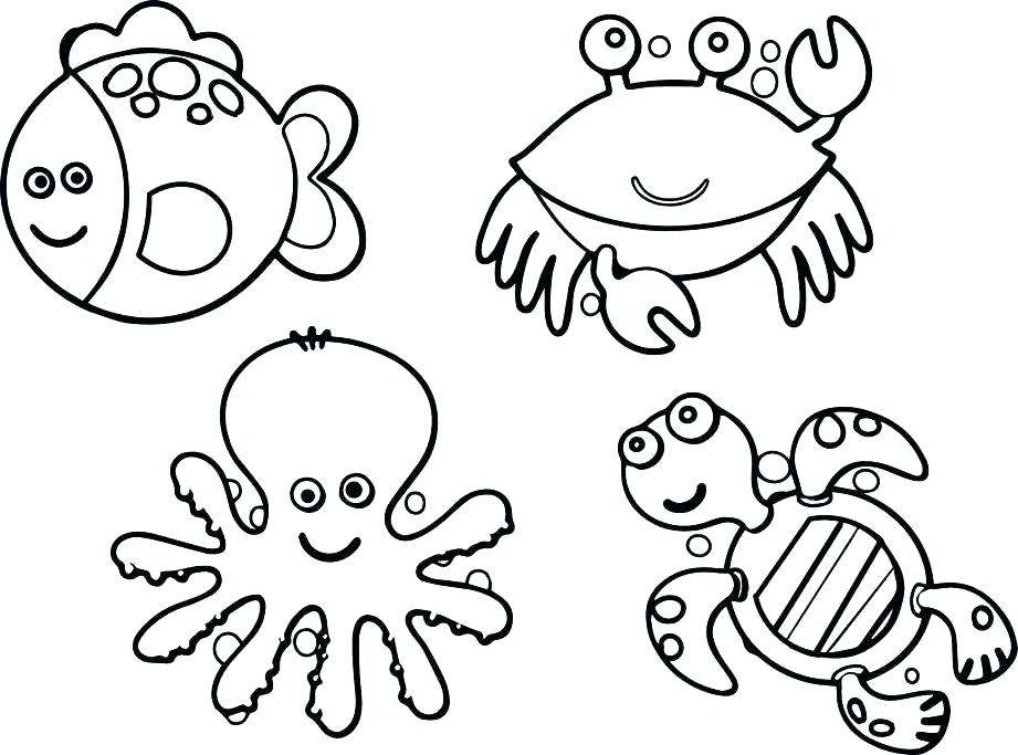 61 Top Marine Animals Coloring Pages Download Free Images