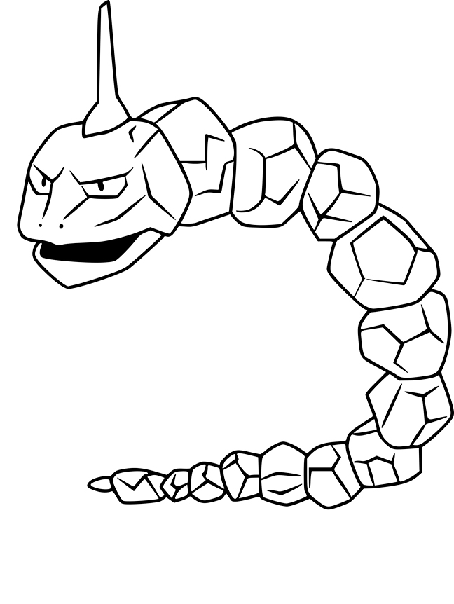 Onix Coloring Page