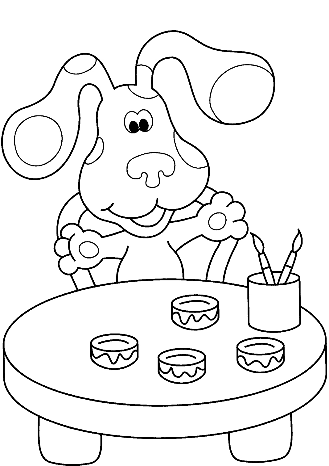 Free Printable Blues Clues Coloring Pages For Kids