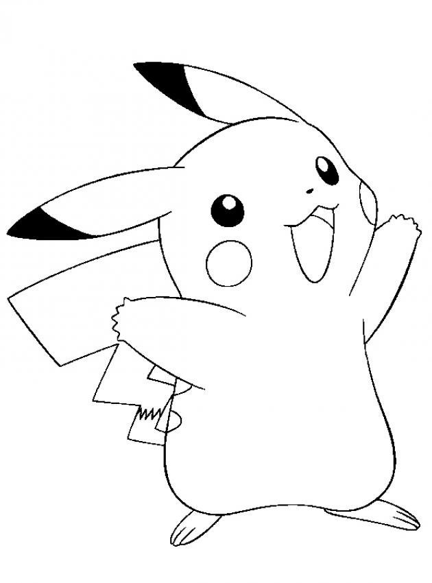 Coloring Pages Kids Pikachu 4