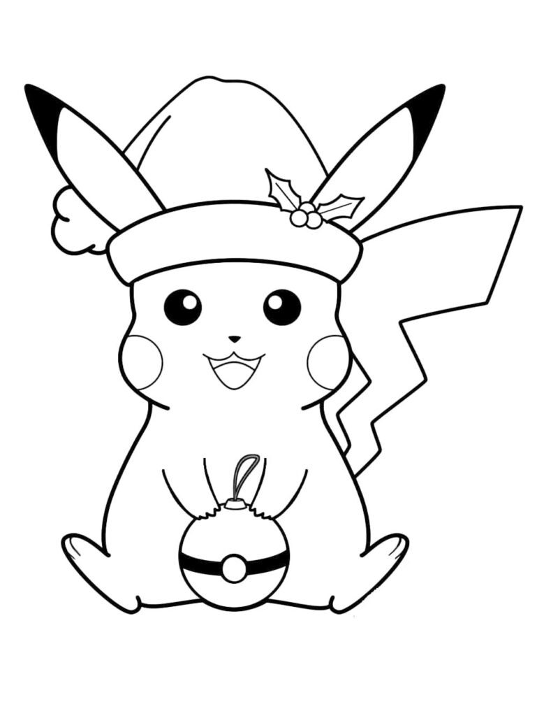 Pokemon Pikachu, Piplup, and Friends Coloring Page