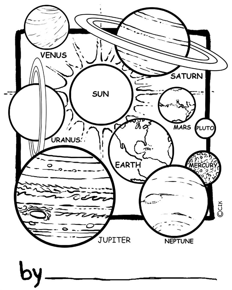 Color By Number Planets Worksheets