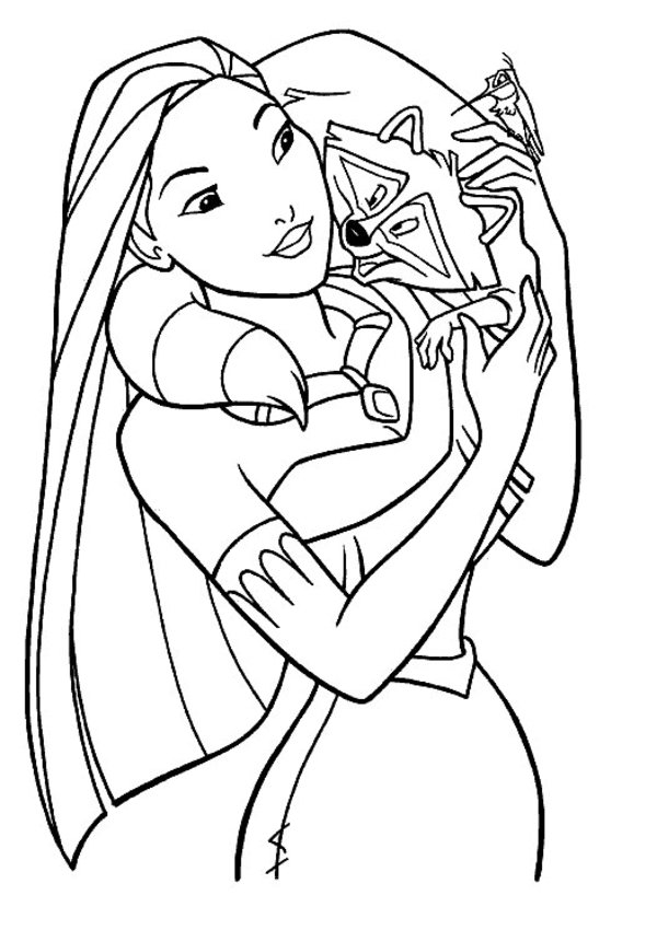 Download Free Printable Pocahontas Coloring Pages For Kids