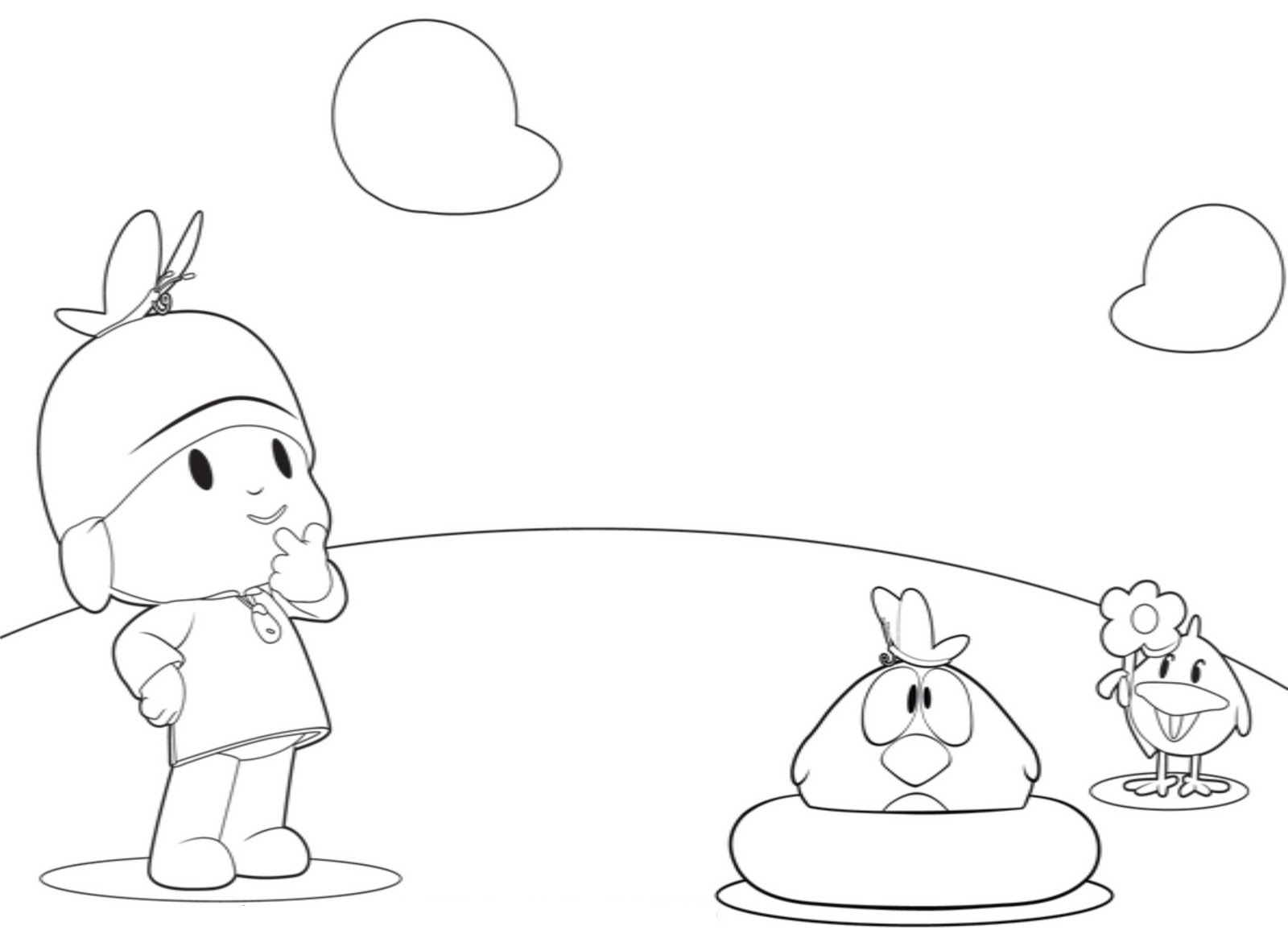 Cut Pocoyo Coloring Page  Coloring pages, Coloring pages for kids,  Printable coloring pages